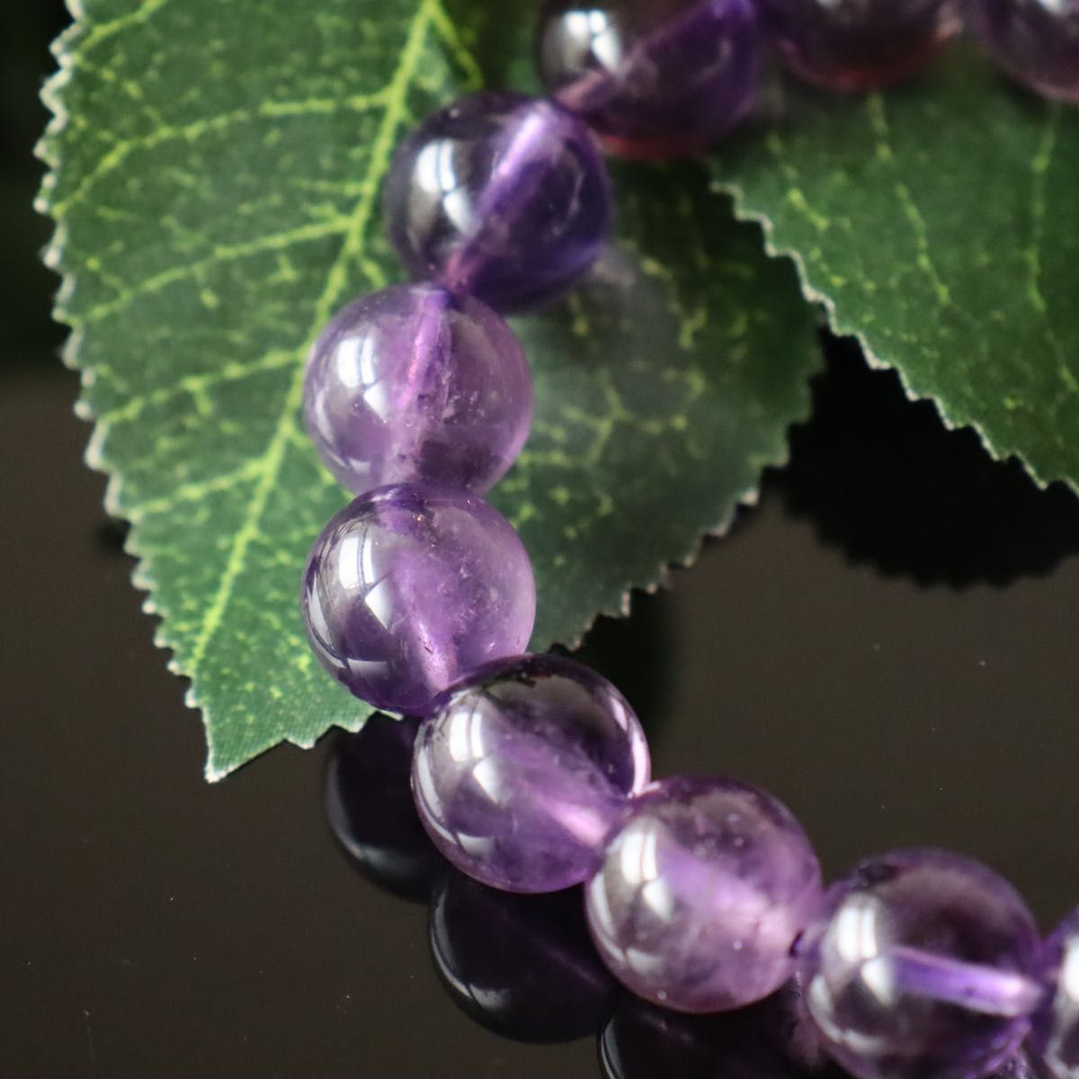 アメジスト 紫水晶 天然石ブレスレット パワーストーン 高品質