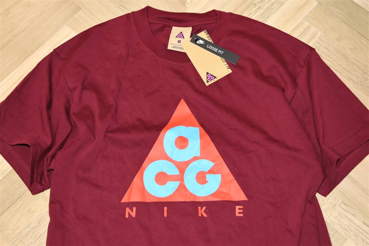 送料無料 即決【未使用】 NIKE ★ ACG SS Tee Logo Giant (Sサイズ) ★ ナイキ ロゴT ルーズフィット CV1533-638の画像3