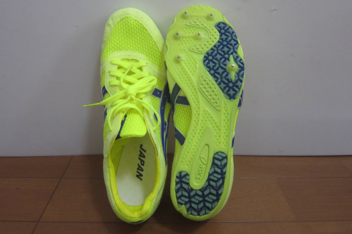 asics アシックス TTP503 LD JAPAN 陸上 スパイクシューズ 25.5㎝ 黄 O2309D_画像2