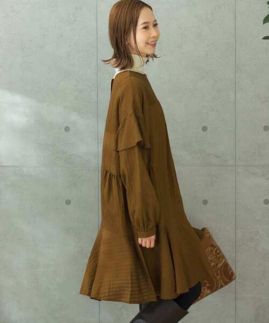 ★美品◆アーバンリサーチロッソ◆前後2WAYストライプミニワンピース