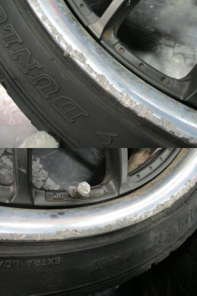 Σ5I 田　WORK　ワーク　17インチ　7J　OFF42　PCD100　4穴　205/40R17　ジャンク_画像2