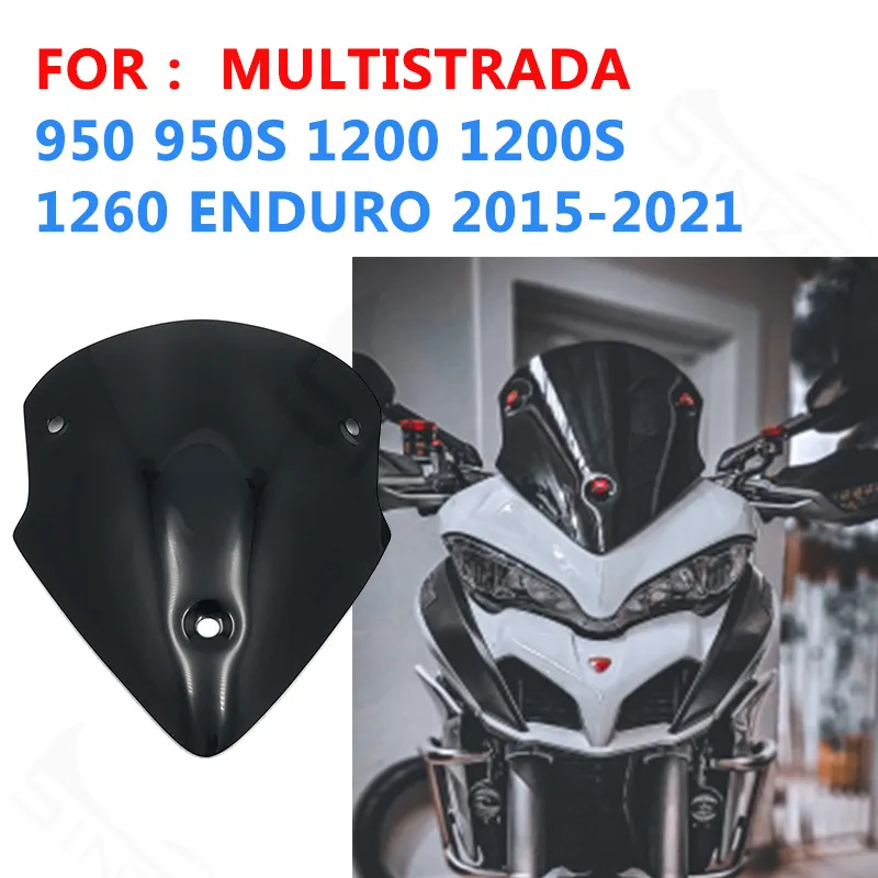 バイク用品 Ducati ドゥカティ ムルティストラーダ 950 950S 1200S MTS 1200 Enduro 1260 2015-2021 フロントガラス ウインドブレーカー_画像2