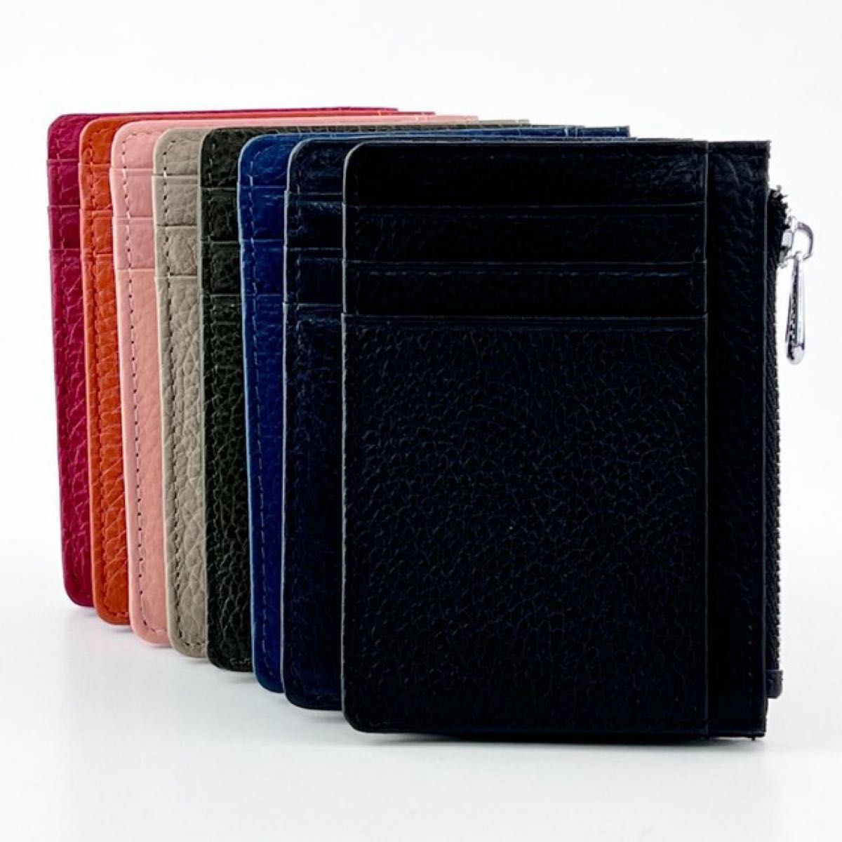 進化形ポケット財布　本革フラグメントケース ブラック ミニ財布　本革　フラグメントケース　キャッシュレス　カードケース