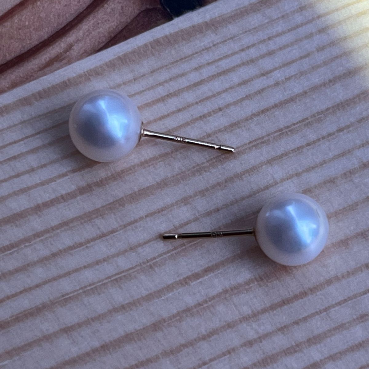 ジュエリーツツミ アコヤ真珠ピアス 5〜6.5mm 18K YG