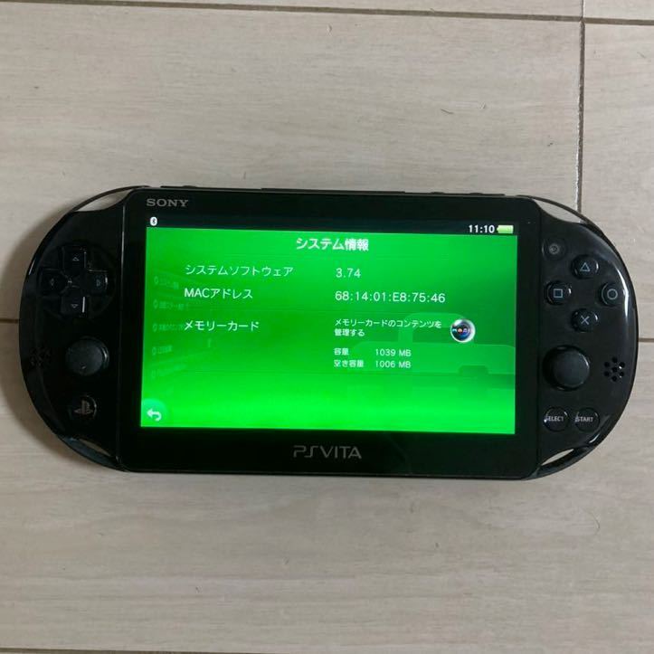 SONY PSVITA PCH-2000 ZA11 1GB 本体wifi モデル初期化動作品ソニー