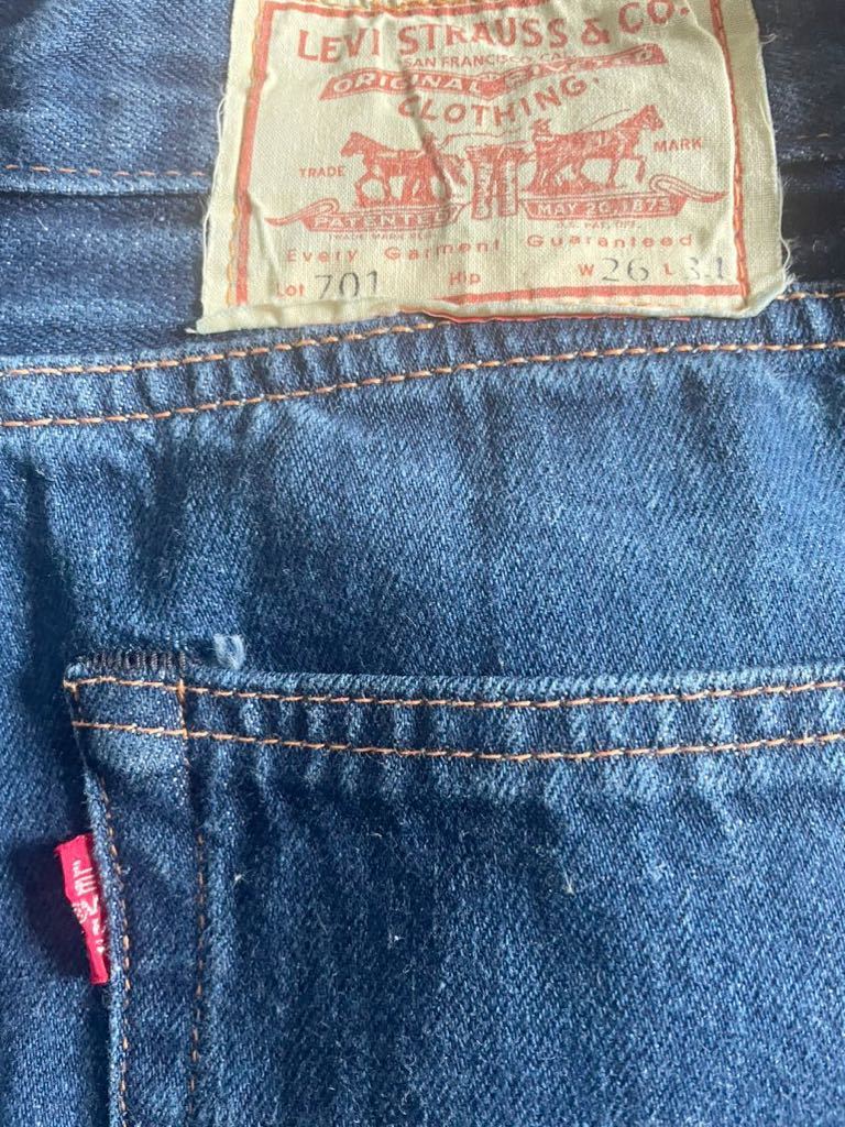 RonHermanロンハーマン購入Levi'sリーバイス701 リーバイスビンテージクロージングブルーデニムジーンズ26インチW26 L34Ｍサイズ_画像4