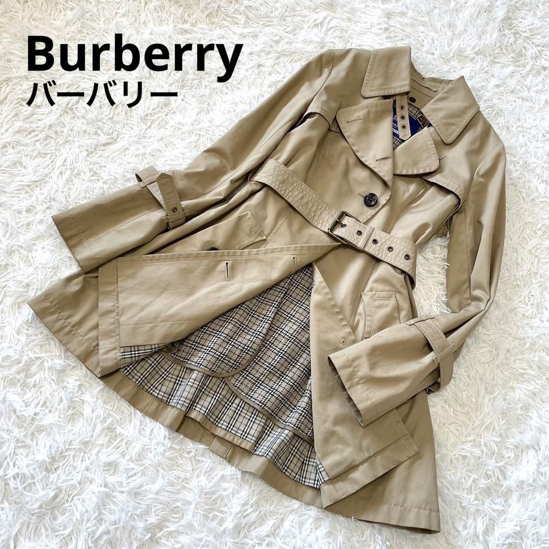 極美品 Burberry Blue LABEL バーバリーブルーレーベル トレンチコート