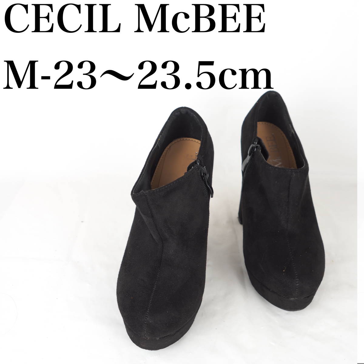 EB3463*CECIL McBEE* Cecil McBee * lady's bootie *M-23~23.5cm* black 