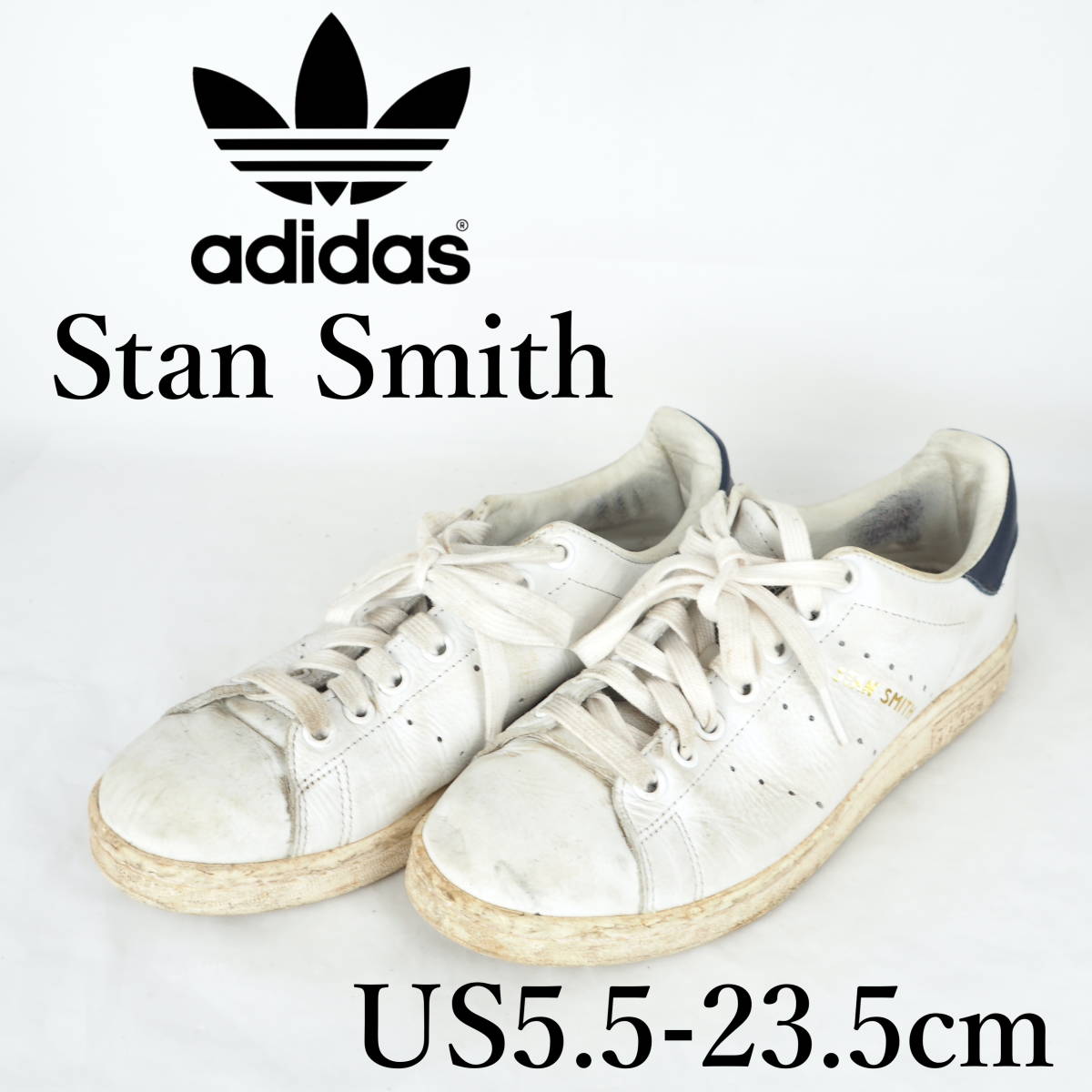 MK2018*adidas Stan Smith*アディダス スタンスミス*ジュニアスニーカー*US5.5-23.5cm*白の画像1