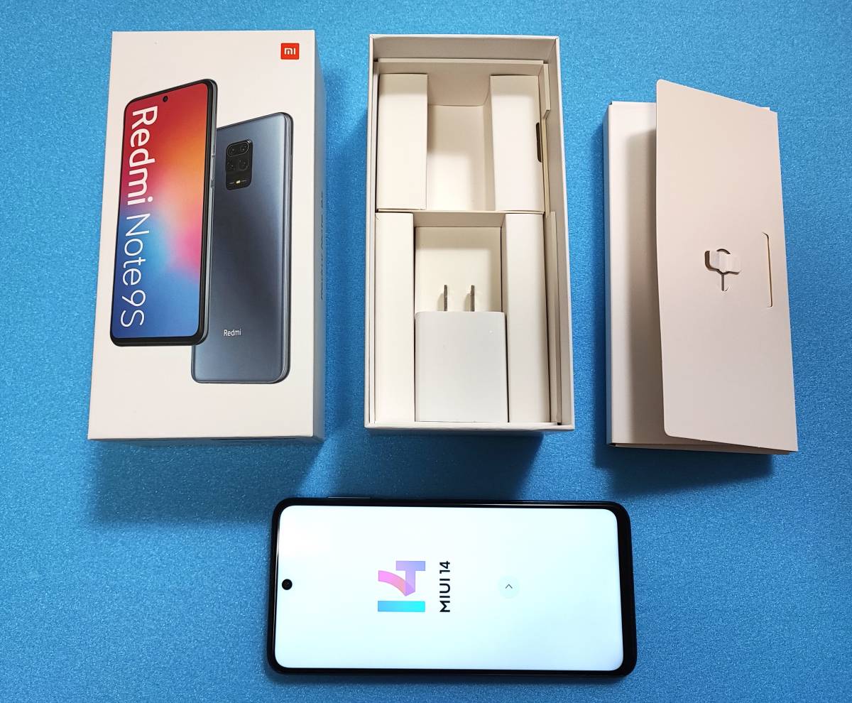 □Xiaomi Redmi Note 9S 6+128GB オーロラブルー 本体 国内版 SIM