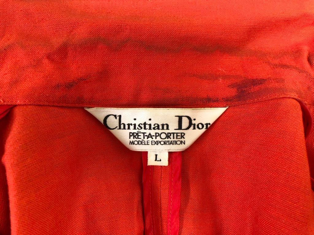 Vintage CHRISTIAN DIOR クリスチャンディオール　レディース　レッド　スカートスーツ セットアップ　上下　L表記_画像3