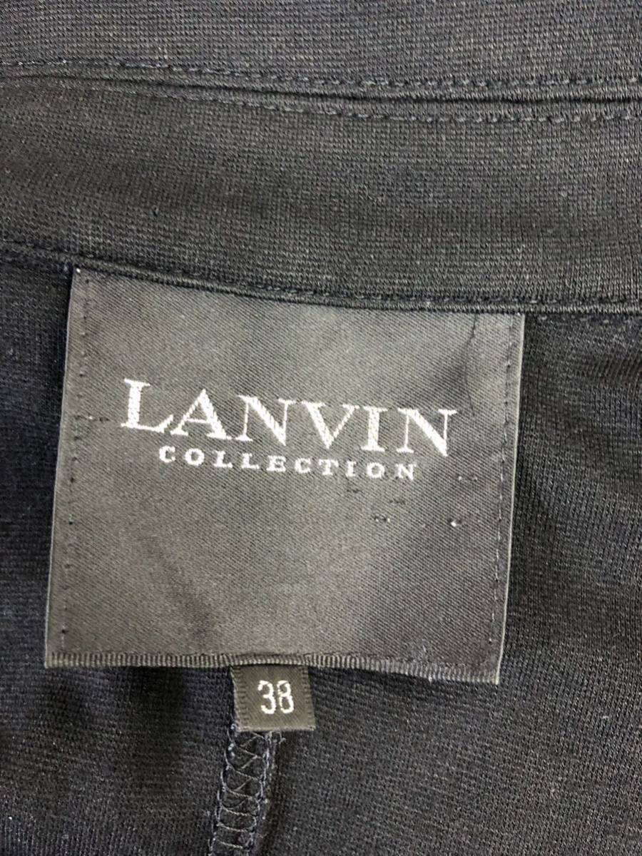 美品　LANVIN Collection ランバンコレクション　レディース　ブラック　ジャケット　アウター　上着　38表記_画像3