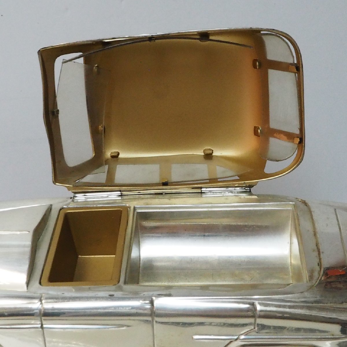  dealer [ Toyopet super TOYOPET SUPER] miniature automobile cigarette case made of metal cigar case ashtray #TOYOTA Toyota [ tree box attaching ]0747