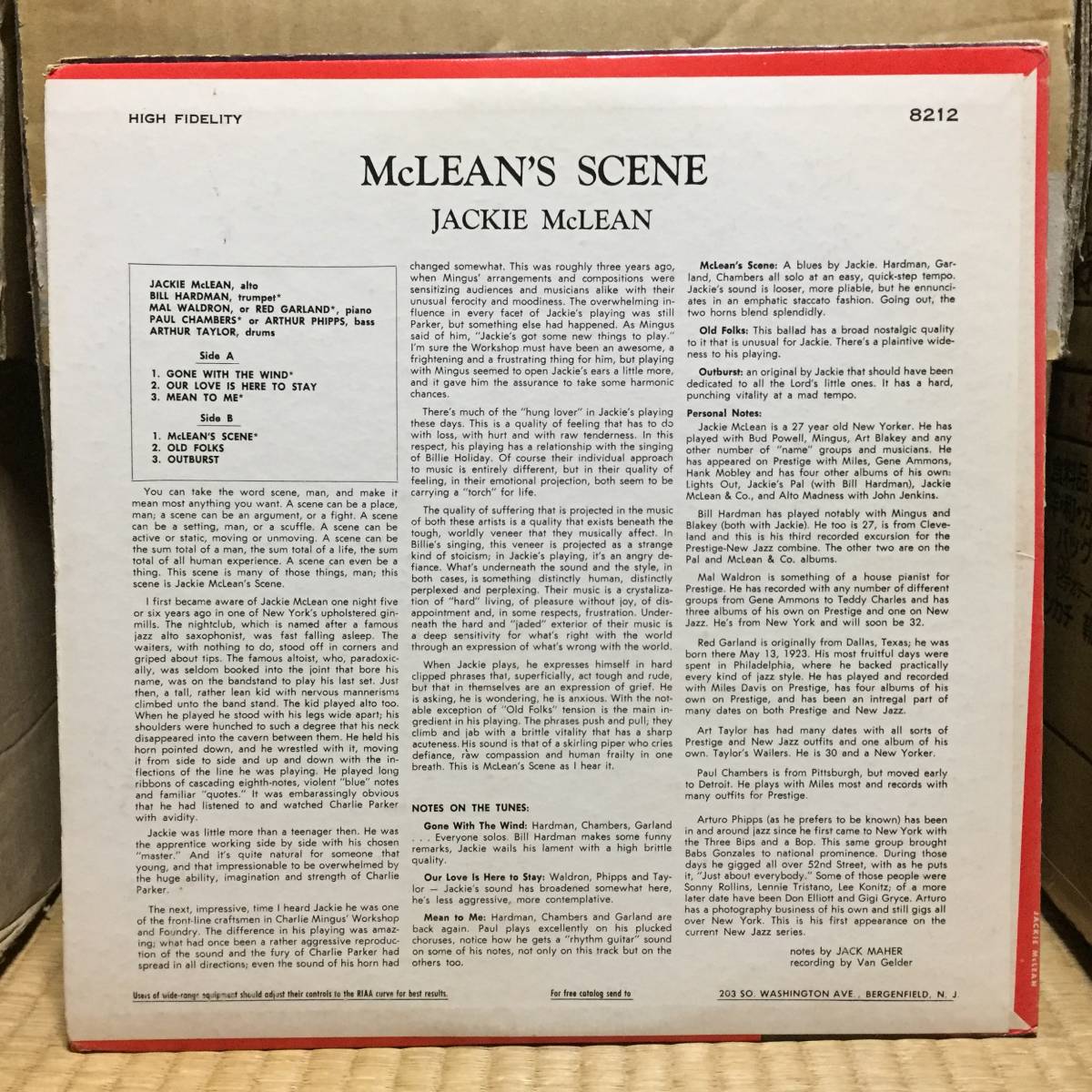 Jackie McLean/McLean's Scene(New Jazz RVG)_画像2