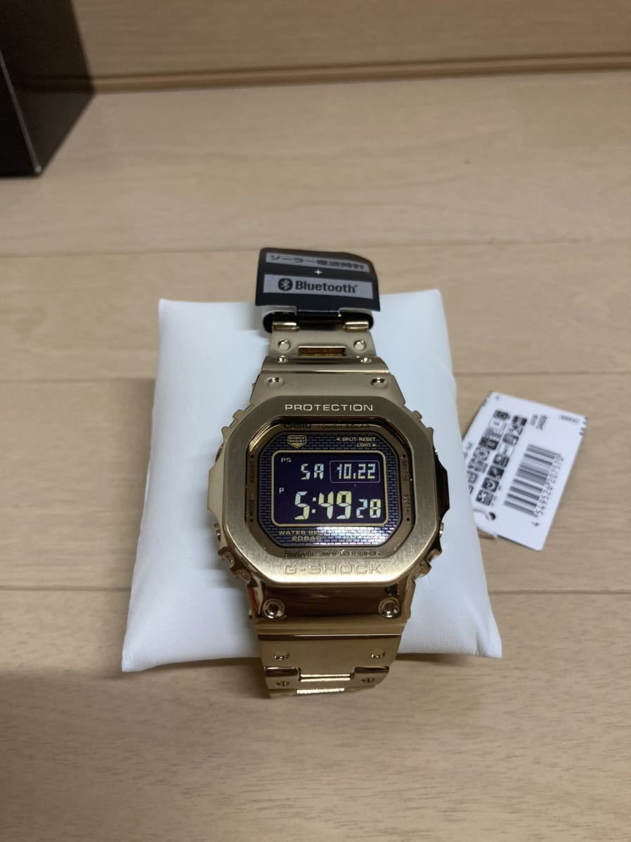 新品未使用 G-SHOCK GMW-B5000D-1JF ゴールド フルメタル Bluetooth 搭載 電波ソーラー_画像1