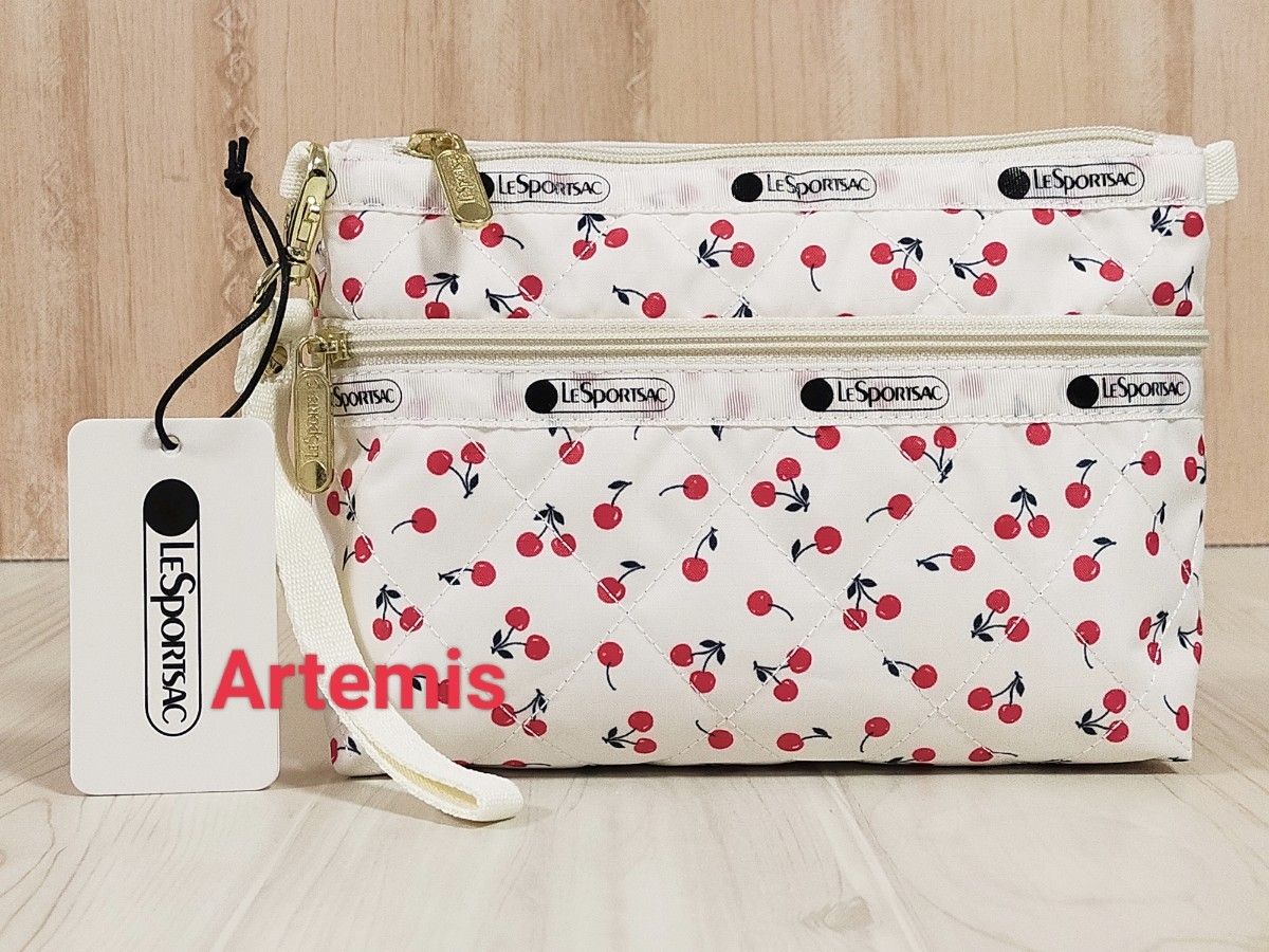 完売品 新品 レスポートサック 神崎恵 チェリーレッドキルト 2段 完売品 新品 レスポートサック 神崎恵 チェリーレッドキルト 2段