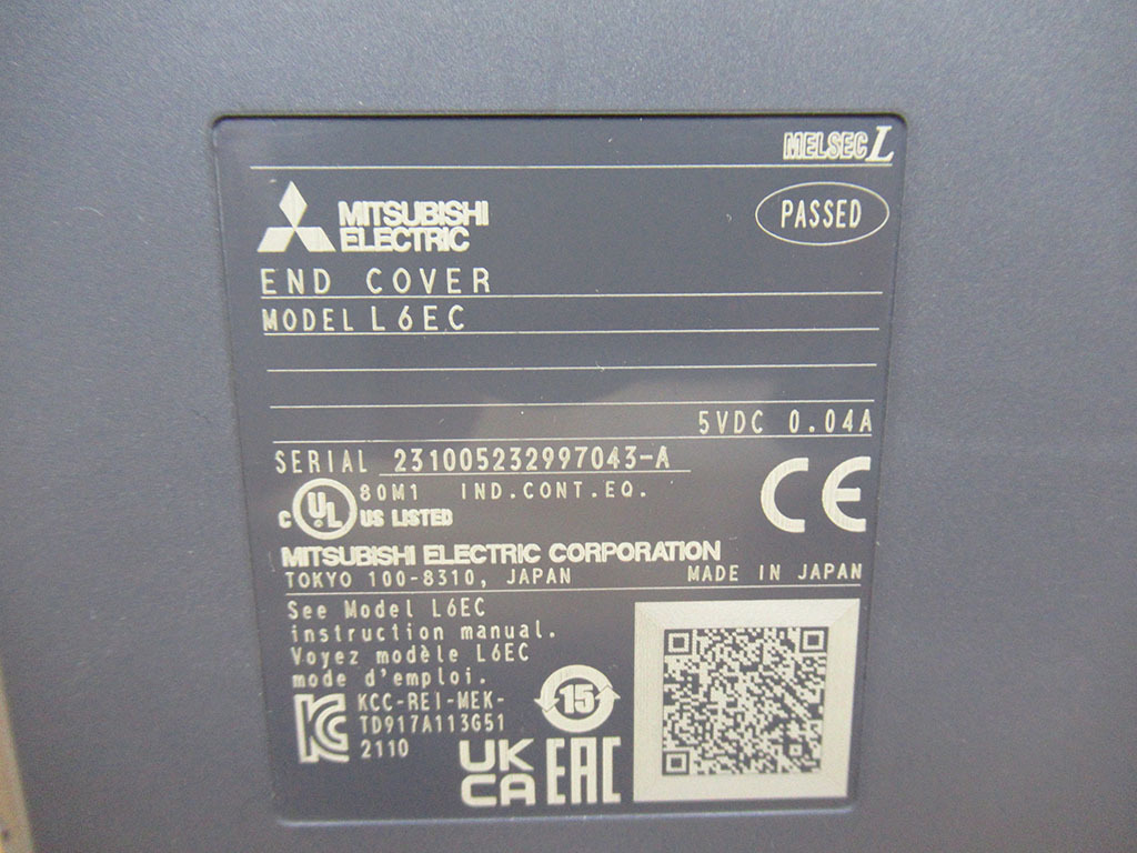 未使用 MITSUBISHI 三菱電機 L06CPU CPUユニット END COVER L6EC 管理5rc0831B2C1_画像4