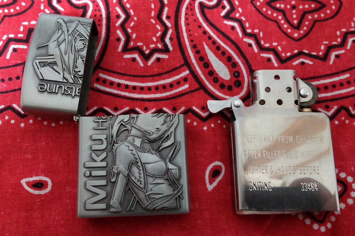 未使用品 Zippo風 初音ミク 立体オイルライター 送料無料|Yahoo 未使用品 Zippo風 初音ミク 立体オイルライター 送料無料|Yahoo