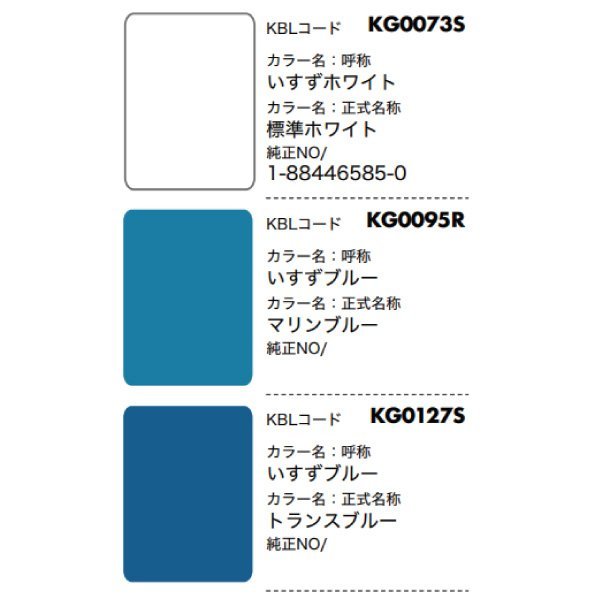 2本 いすずホワイト KG0073S 標準ホワイト相当色 純正No.1-88446585-0 要在庫確認 KBL 建機 スプレー 塗料 ユンボ バックホ_画像4