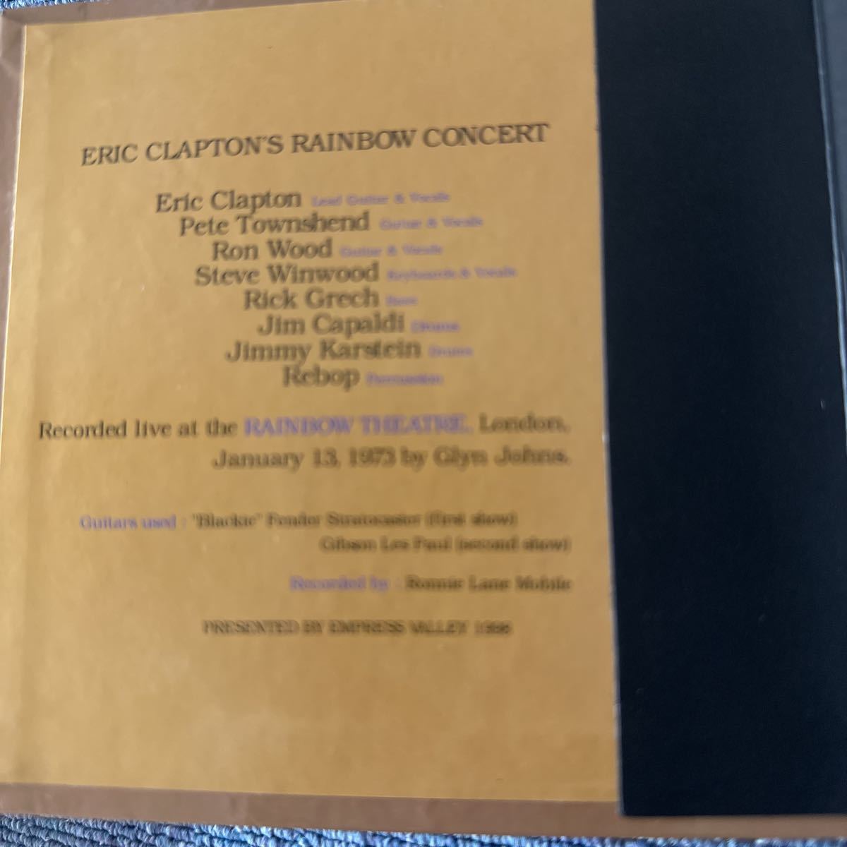 ERIC CLAPTON RAINBOW CONCERT EMPRESS VALLEYの画像5