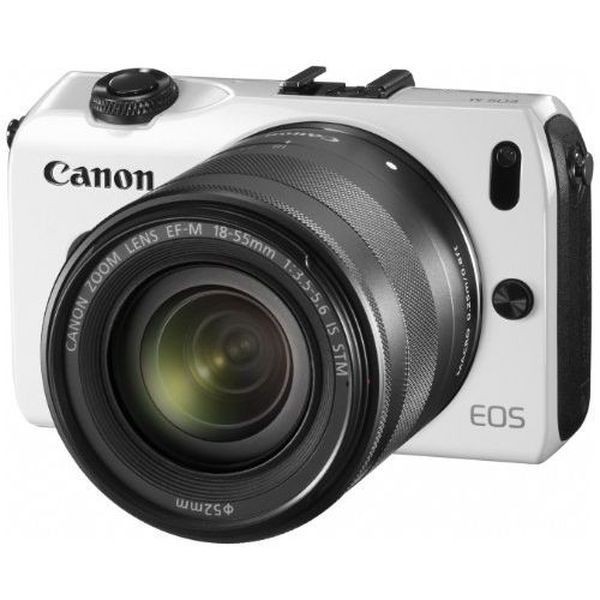 中古 １年保証 美品 Canon EOS M レンズキット 18-55mm IS STM ホワイト