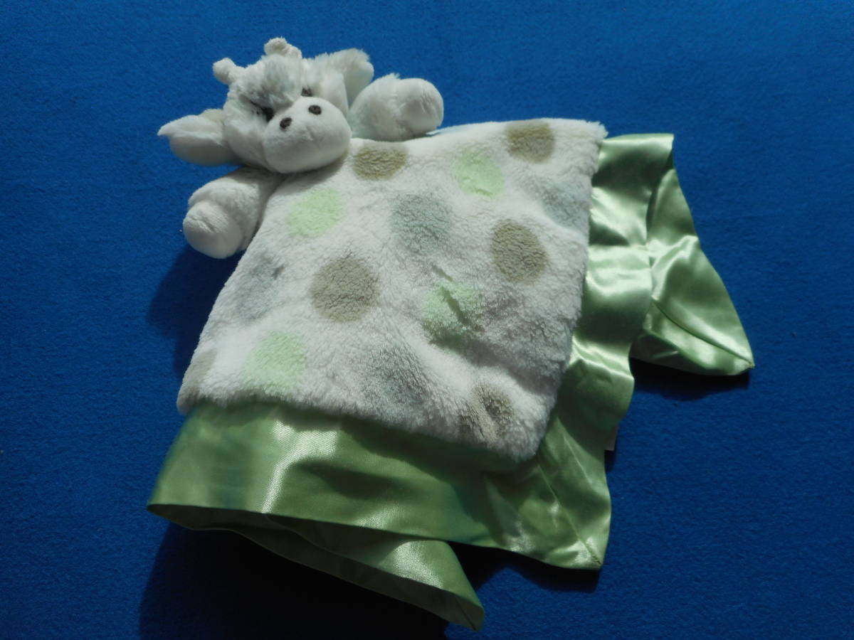 Little Giraffe(リトルジラフ) ブランキー セキュリティーブランケット Little G Blanky リトルG/グリーン/未使用、美品_画像3