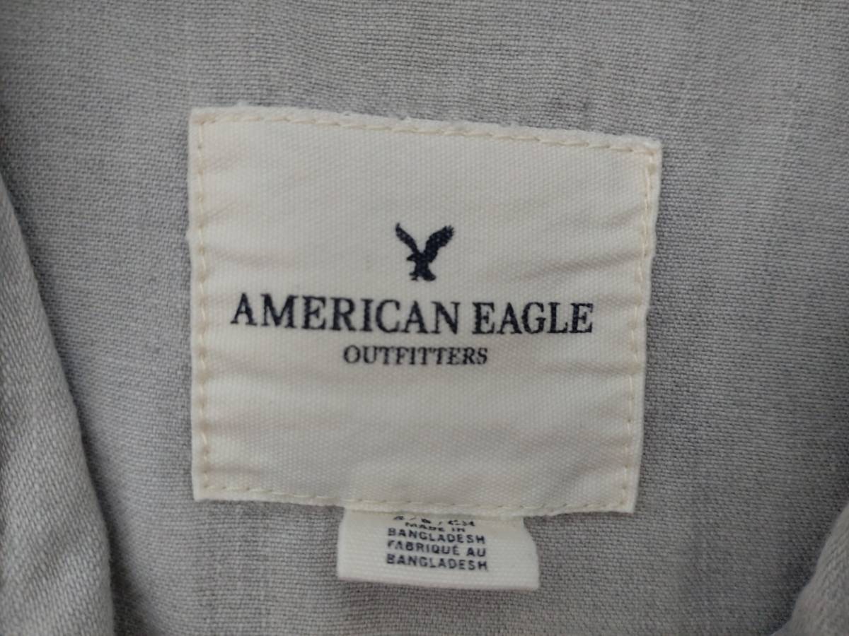 c9874◆アメリカンイーグル AMERICAN EAGLE 長袖デニムシャツSグレー_画像3