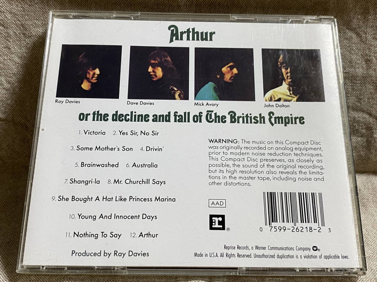 THE KINKS - ARTHUR (OR THE DECLINE AND FALL OF THE BRITISH EMPIRE) 初期US盤_画像2