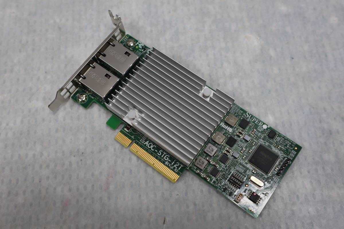 S0666 (3) & SuperMicro AOC-STG-i2T REV:2.01A 10GbE 2-PORT ethernet adapter PCI-Express_画像1