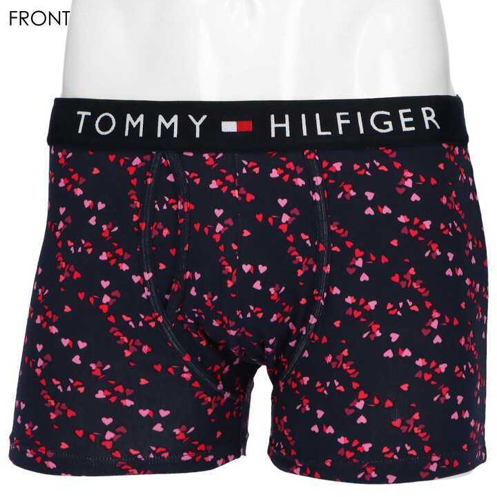 TOMMY HILFIGER トミーヒルフィガー オーガニックコットン ハート柄 前開き ボクサーパンツ メンズ 53312018-V ミッドナイトブルー M_画像1