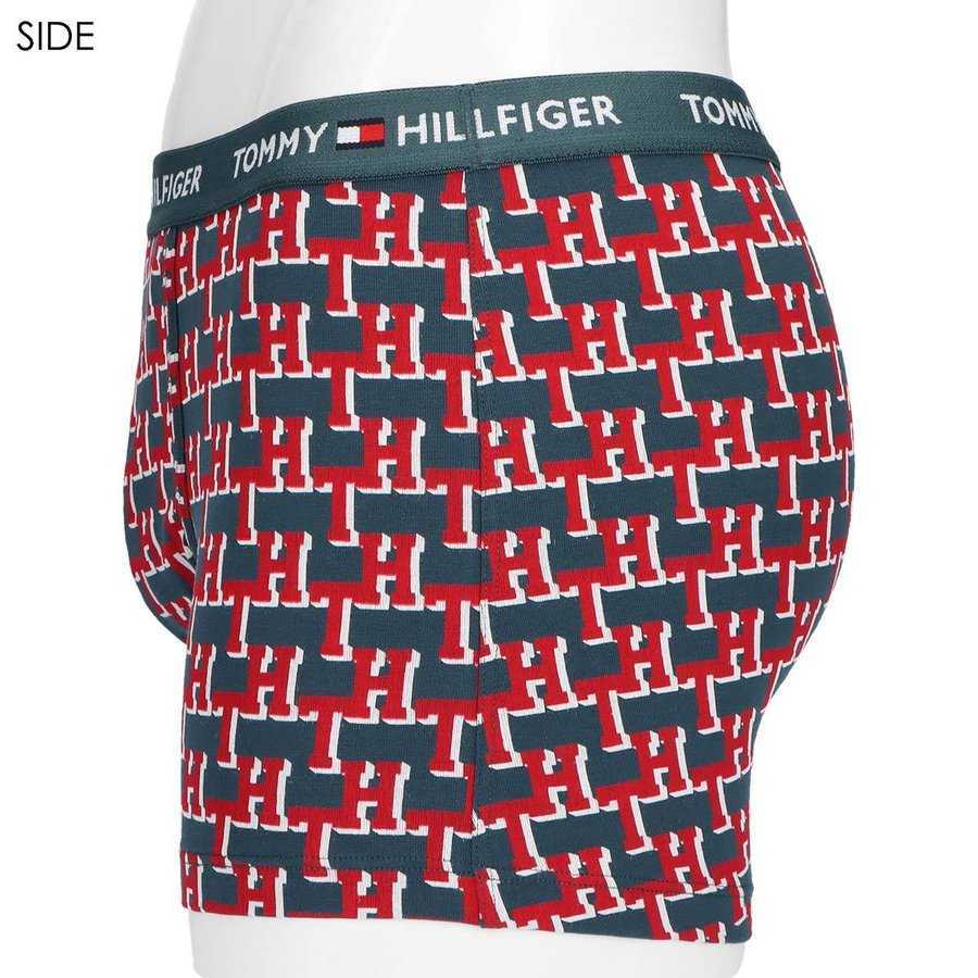 TOMMY HILFIGER トミーヒルフィガー ORGANIC KEYHOLE TRUNK オーガニックコットン 前開き ボクサーパンツ メンズ 53312016 THシャドウ M_画像2