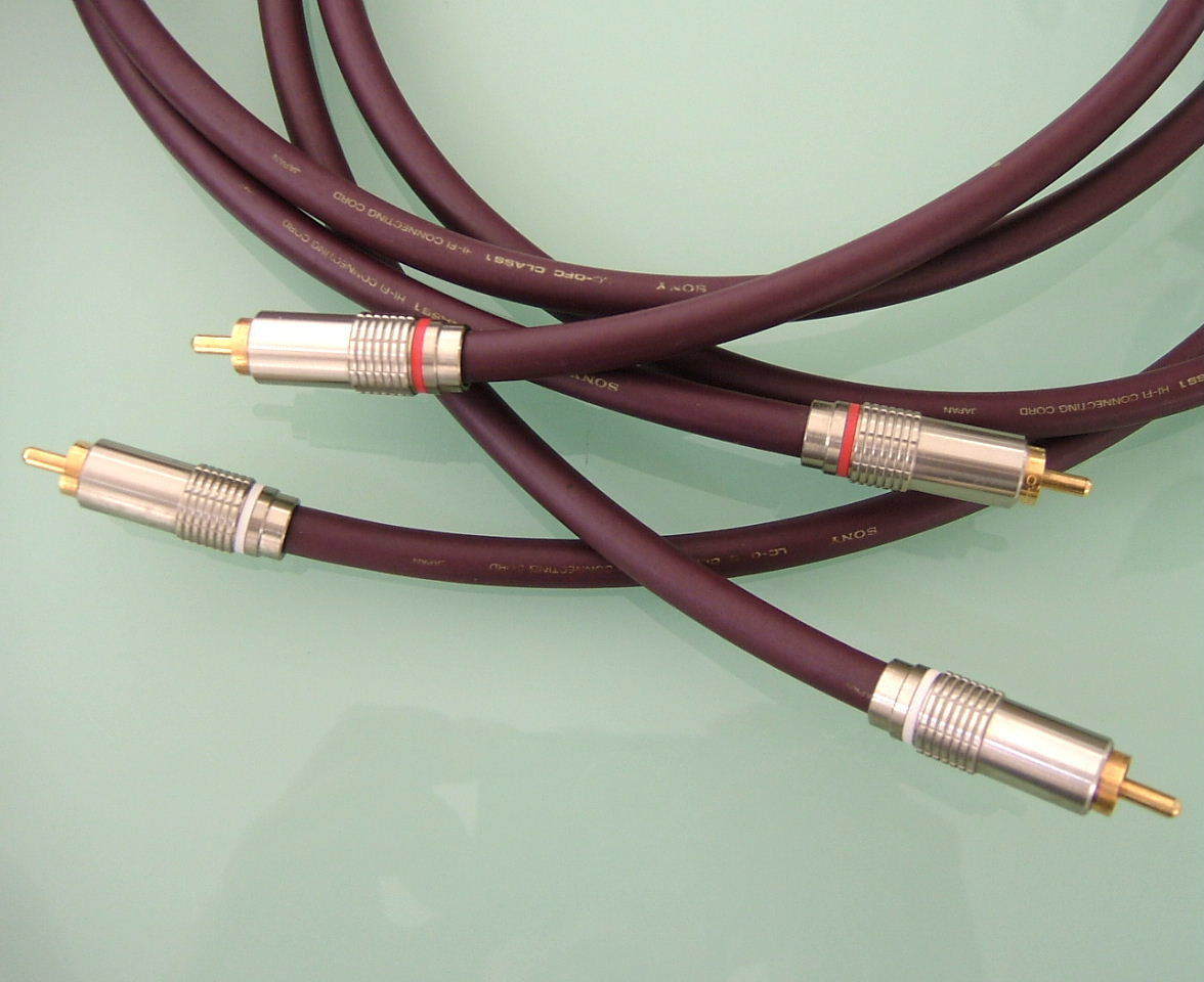 finest quality beautiful goods highest peak high-end ES series SONY Sony all LC-OFC Class1 RCA cable 1.5M LR 2 ps RK-C915ES Hi-Fi digital three-ply vibration control made in Japan ②