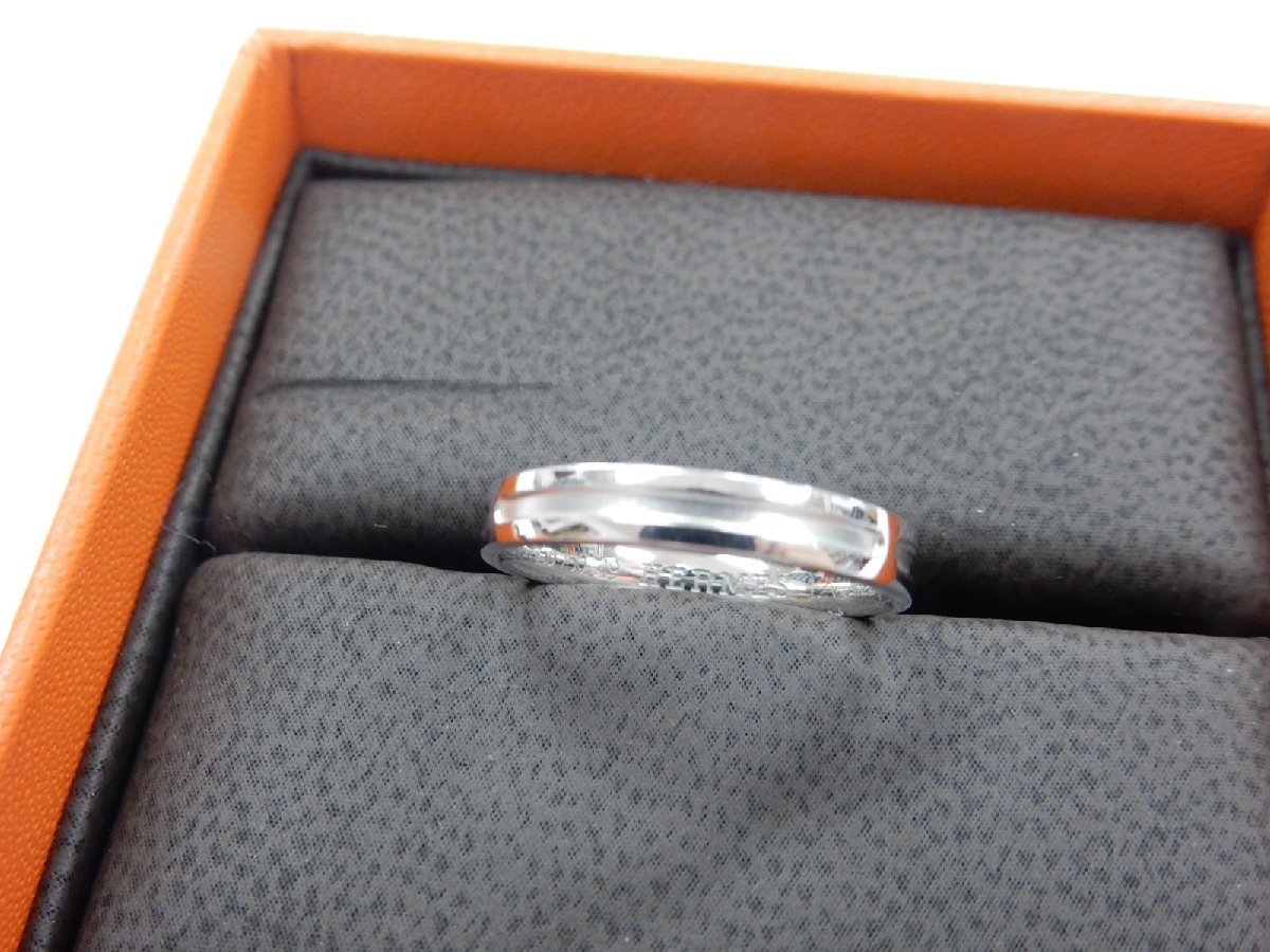 定番の冬ギフト K18WG マリアンヌ エルメス/HERMES ケース付 リング
