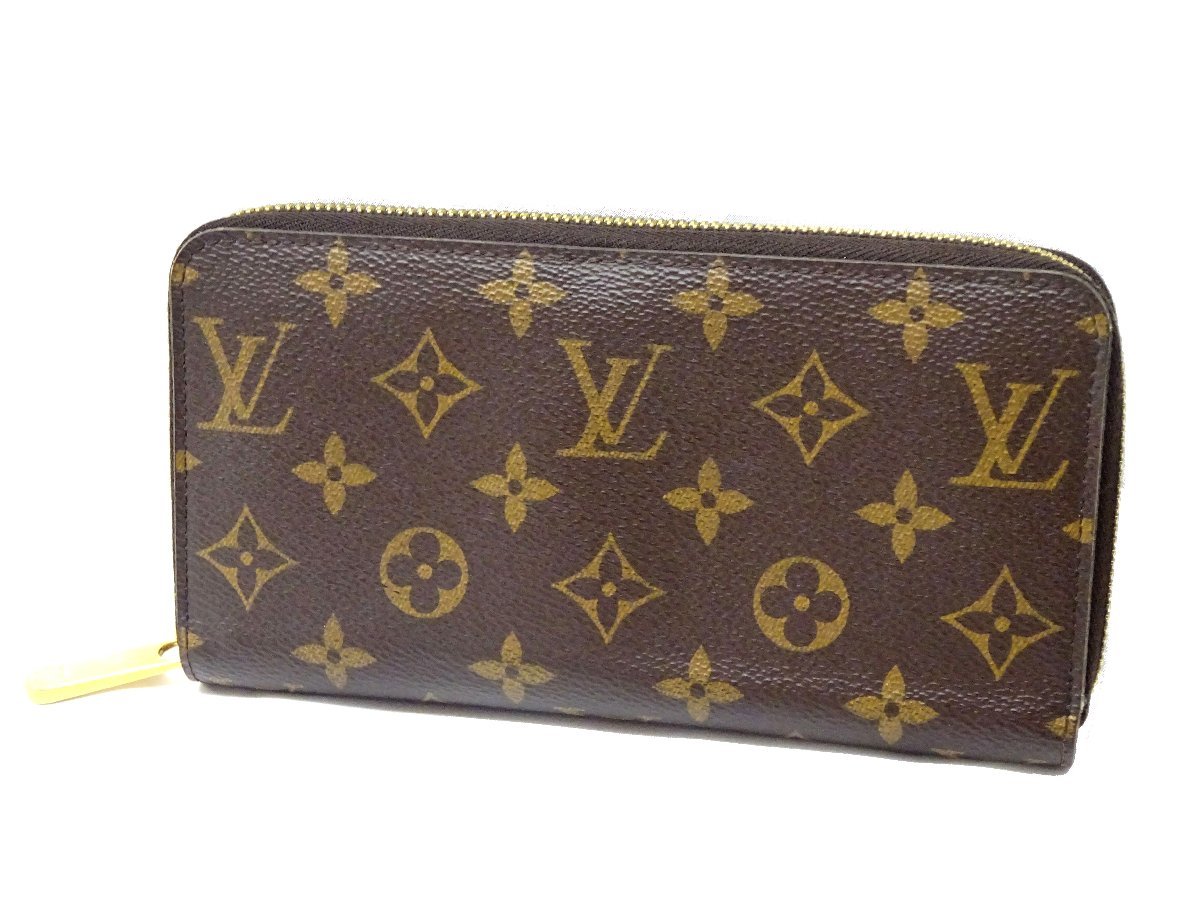 RFID現行 即決 ルイヴィトン/LOUIS VUITTON モノグラム ジッピーウォレット ラウンドファスナー 長財布 M42616_画像1