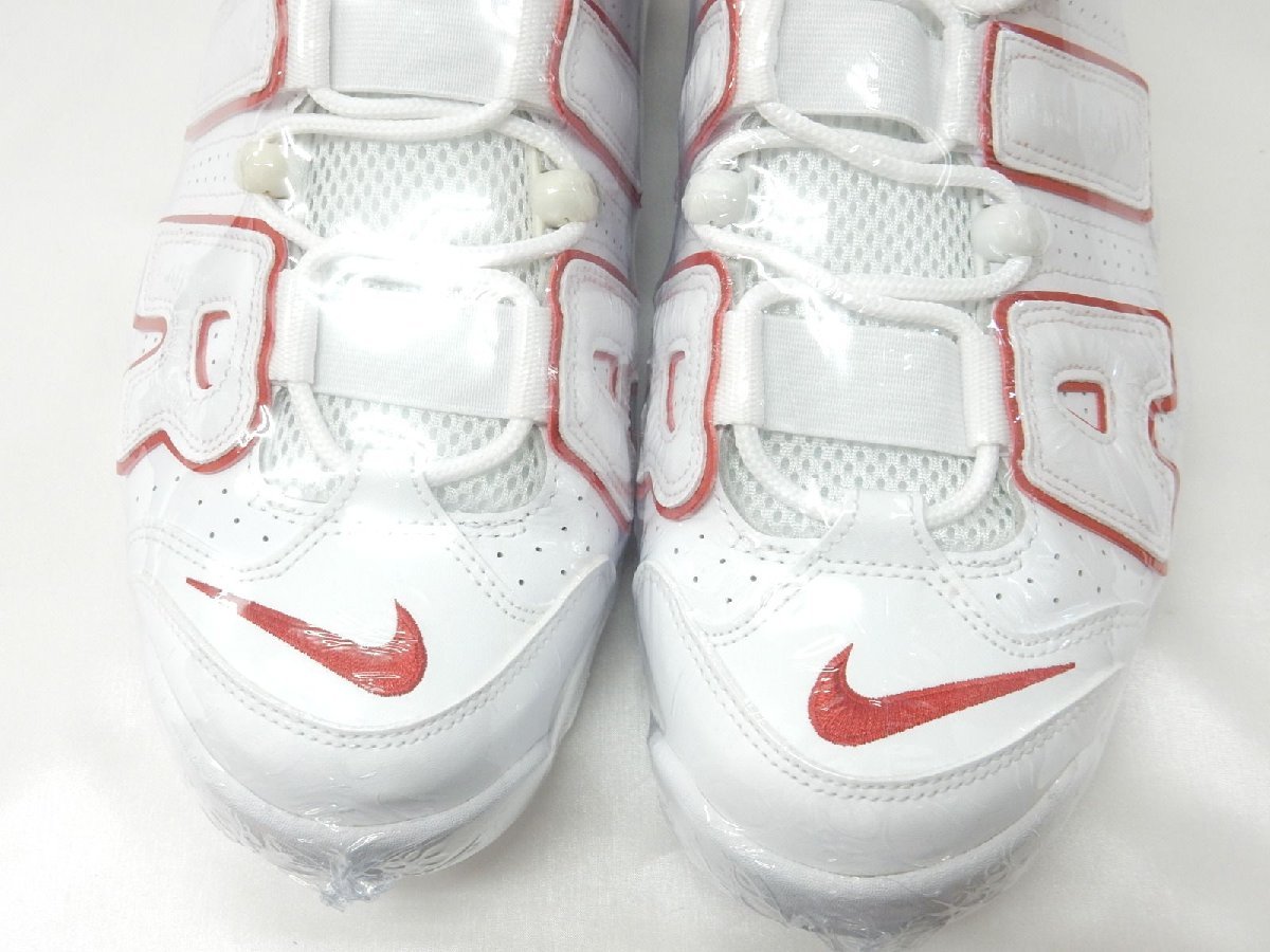 28.0cm【未使用タグ付】NIKE/ナイキ AIR MORE UPTEMPO 96 エアモアアップテンポ ホワイト/バーシティレッド 921948-102 US10_画像4