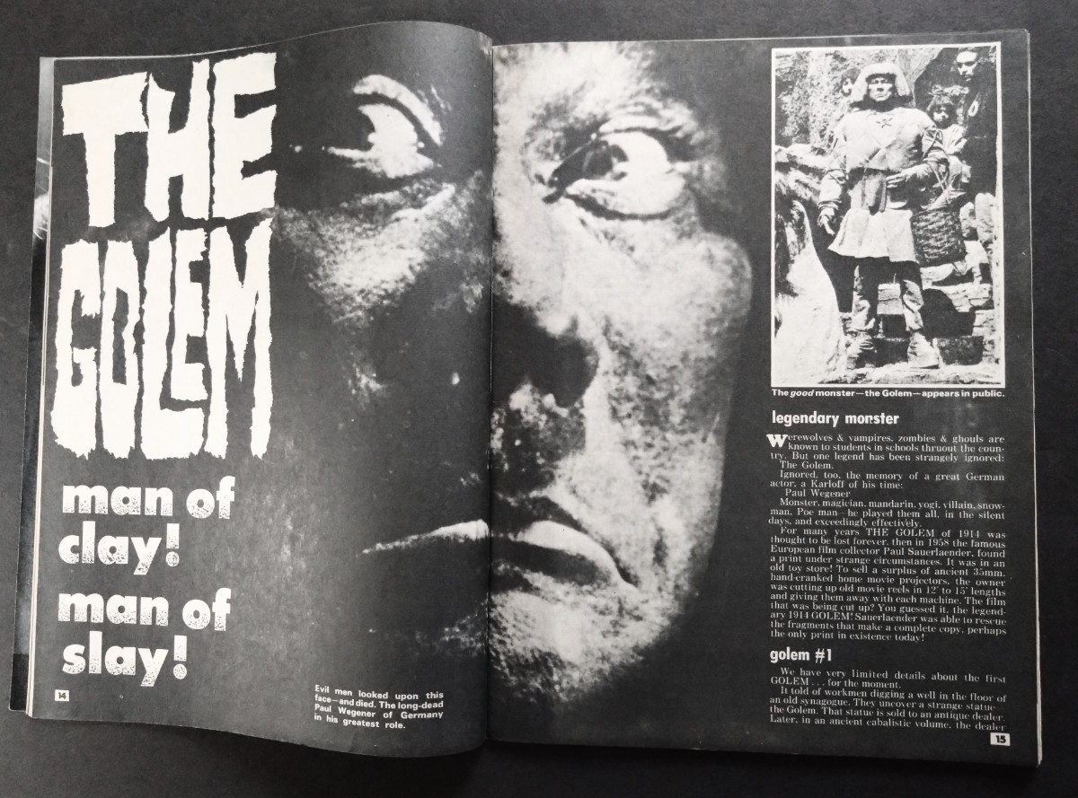 希少・美品洋書「FAMOUS/ＭＯＮＳＴＥＲＳ」SFホラーアメリカマガジン雑誌(p74).編集者:アッカーマン.洋書.1972年3月号の画像4