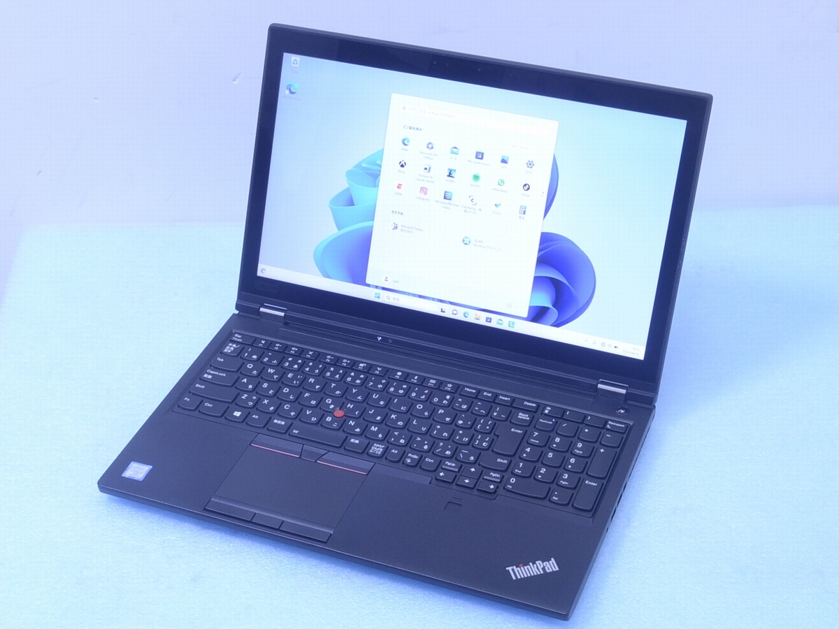 ゲーミングパソコン ThinkPad P52 4Kタッチ Core i7 8850H 32GB SSD 500GB HDD1TB P2000 Win11 Lenovo ノートパソコン 管理A11