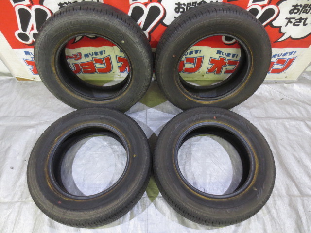 送料無料 DUNLOP ENASAVE EC203 175/70R14 9分山 中古 4本 ラジアルタイヤ カローラ ヴィッツ シエンタ ヤリス フィット_画像1