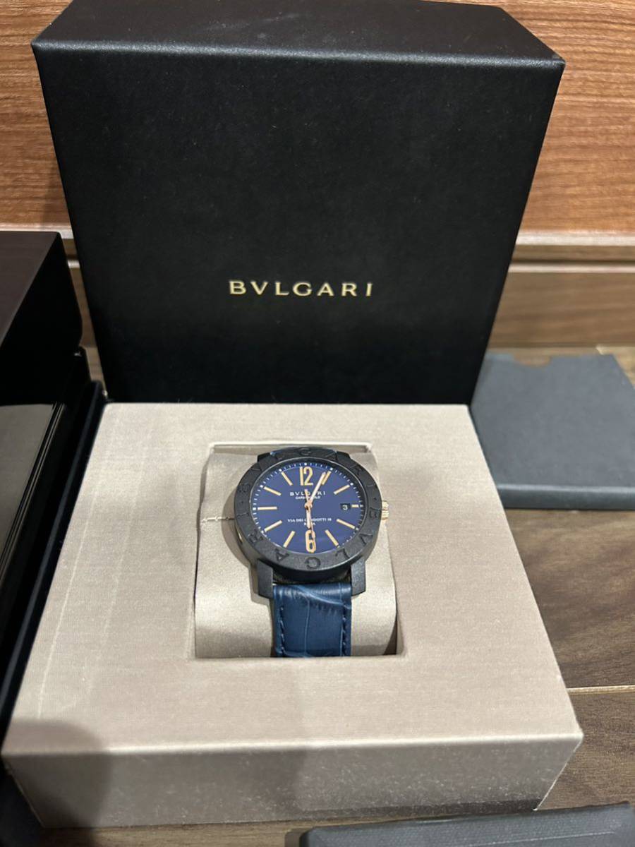 【ポイント10倍】 BVLGARI ブルガリ カーボンゴールド ネイビー 保証書 箱付き MORELLATO BBP40BCGLD ブルガリブルガリ 【ポイント10倍】 BVLGARI ブルガリ カーボンゴールド ネイビー 保証書 箱付き MORELLATO BBP40BCGLD ブルガリブルガリ