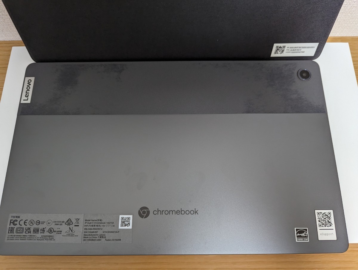 【中古】レノボジャパン　Lenovo　IdeaPad Duet 560 Chromebook ストームグレー　82QS001WJP_画像5