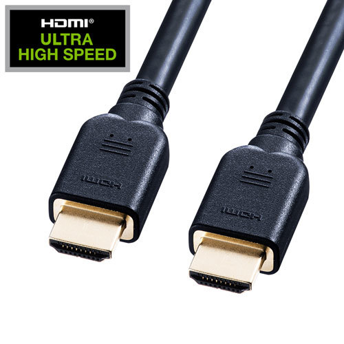 最新作 8K/4K対応・伝送帯域48Gbps・HDMI正規認証 5m ブラック