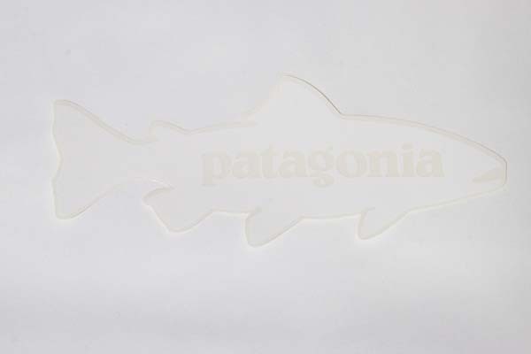 Пересмотра патагония наклейка форели белая прозрачная форель Patagonia форель белая уплотня