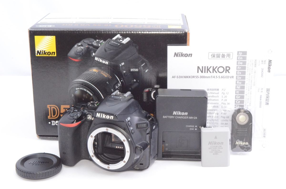 安い ブラック ボディー D5500 デジタル一眼レフカメラ Nikon 2416万