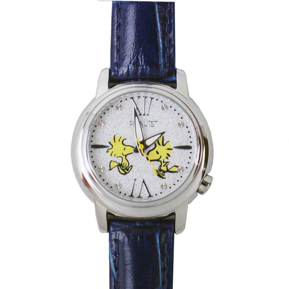 お気にいる】 PEANUTS レディース 腕時計 スヌーピー ネイビー SN-1035