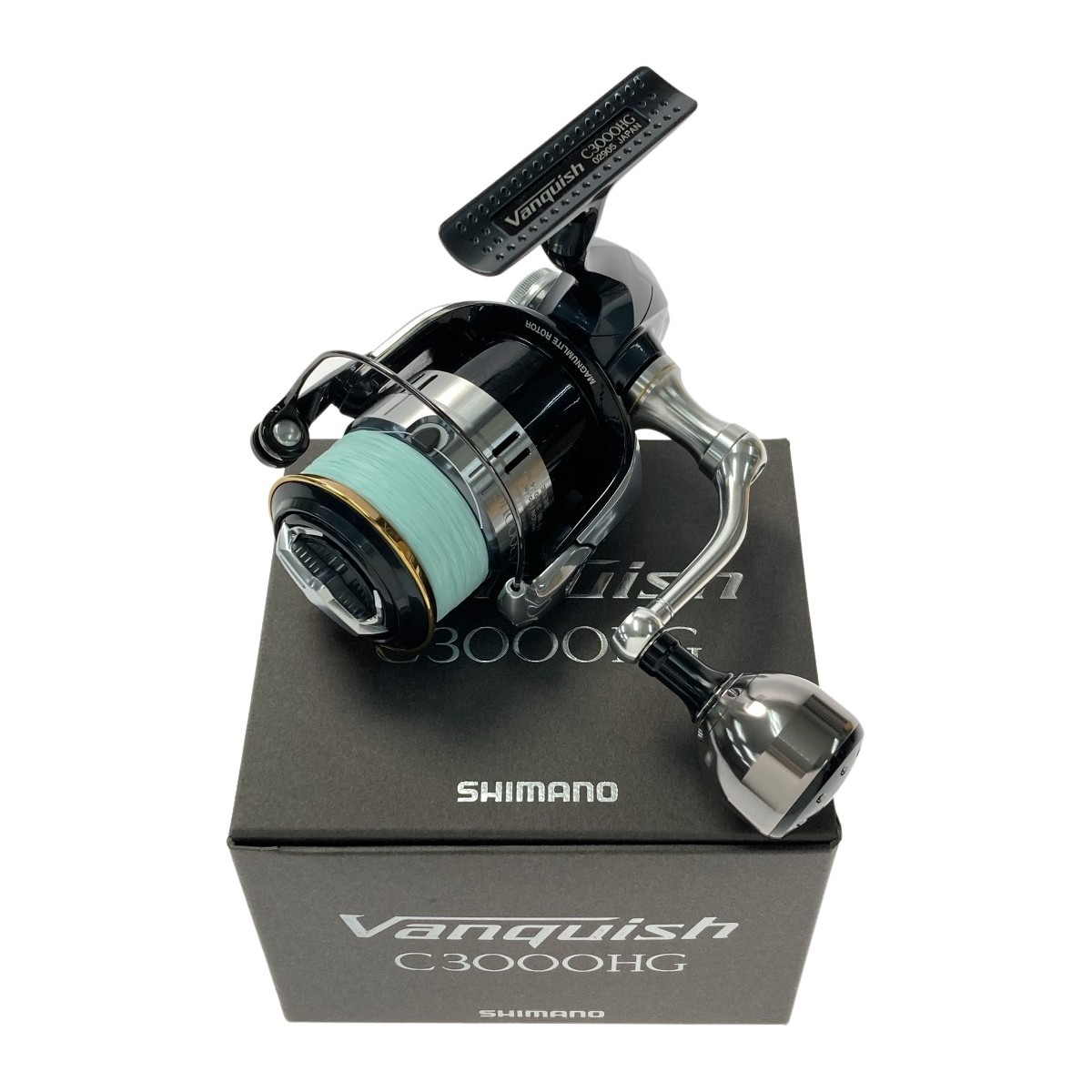 ☆☆ SHIMANO シマノ 12 ヴァンキッシュ C3000HG カスタムハンドル仕様 02905 スピニングリール 箱付き やや傷や汚れあり