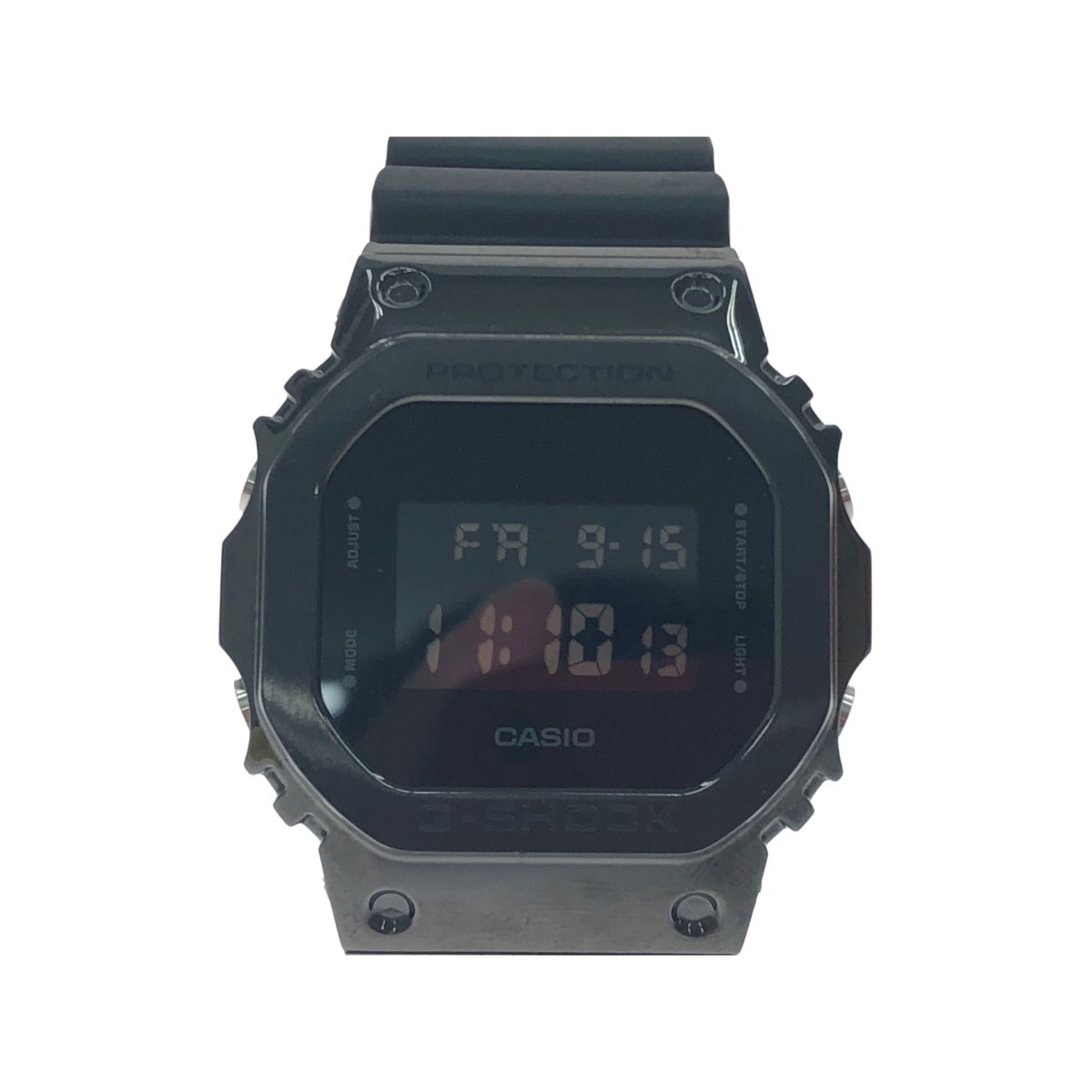 ▼▼ CASIO カシオ メンズ腕時計 クオーツ G-SHOCK Gショック デジタル メタルカバー ラバー スクエアフェイス GM-5600B やや傷や汚れあり