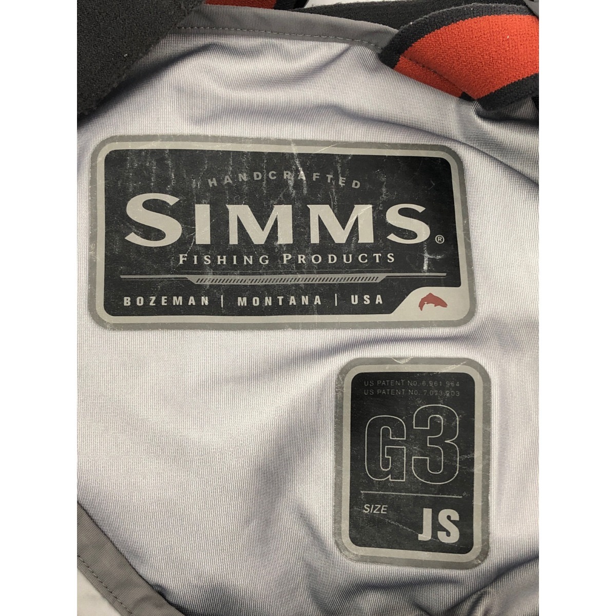 ▼▼ SIMMS シムス ウェーダー SIMMS G3ガイドストッキングフット JSサイズ 本体のみ 補修痕複数有 傷や汚れあり_画像3