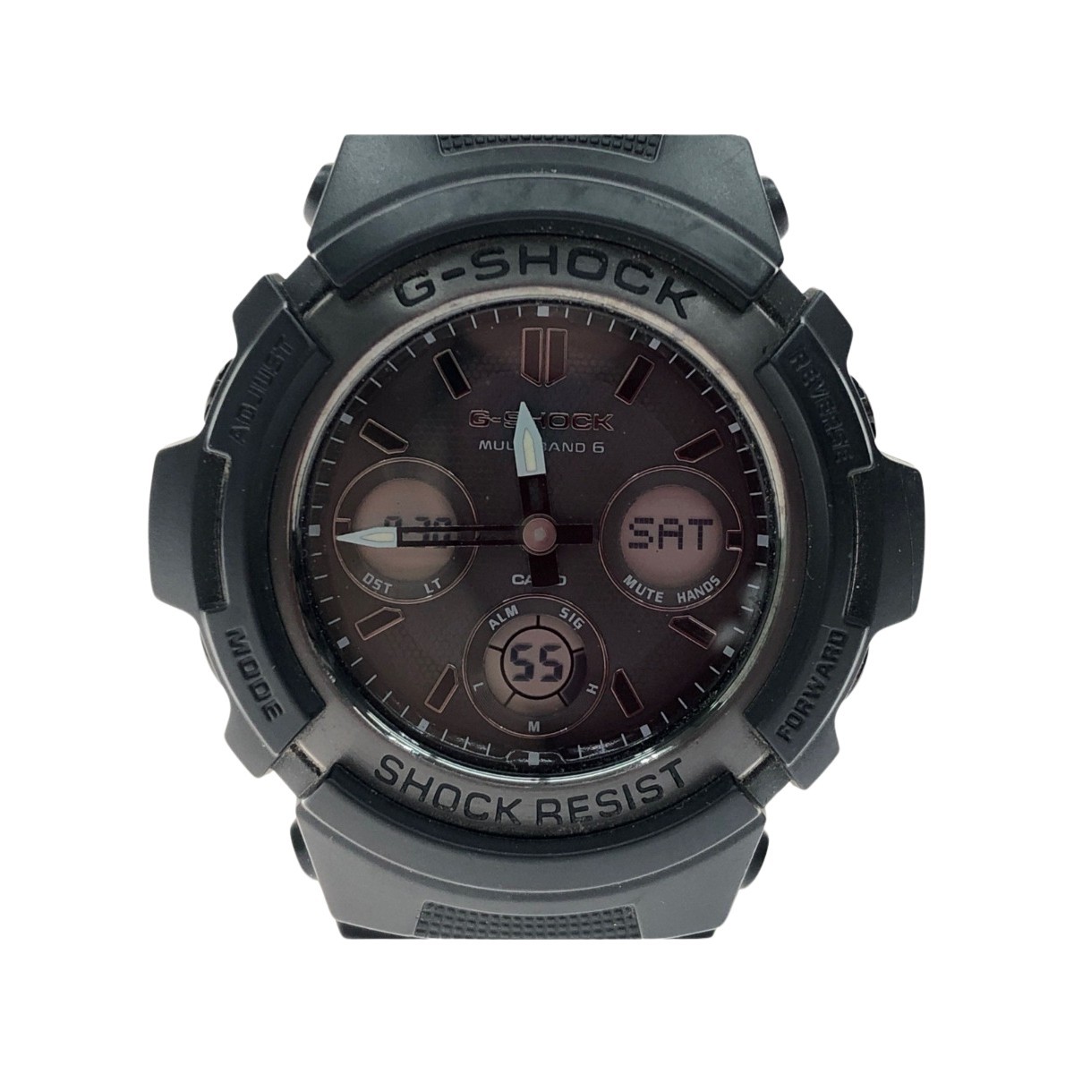 ▼ путешествие Casio Casio's Men's Watch Tough Solar Radio Solar G-Shock G-Shock G-Shock Digiana Nea Watch AWG-M100SBB-1AJF Есть некоторые царапины и грязь