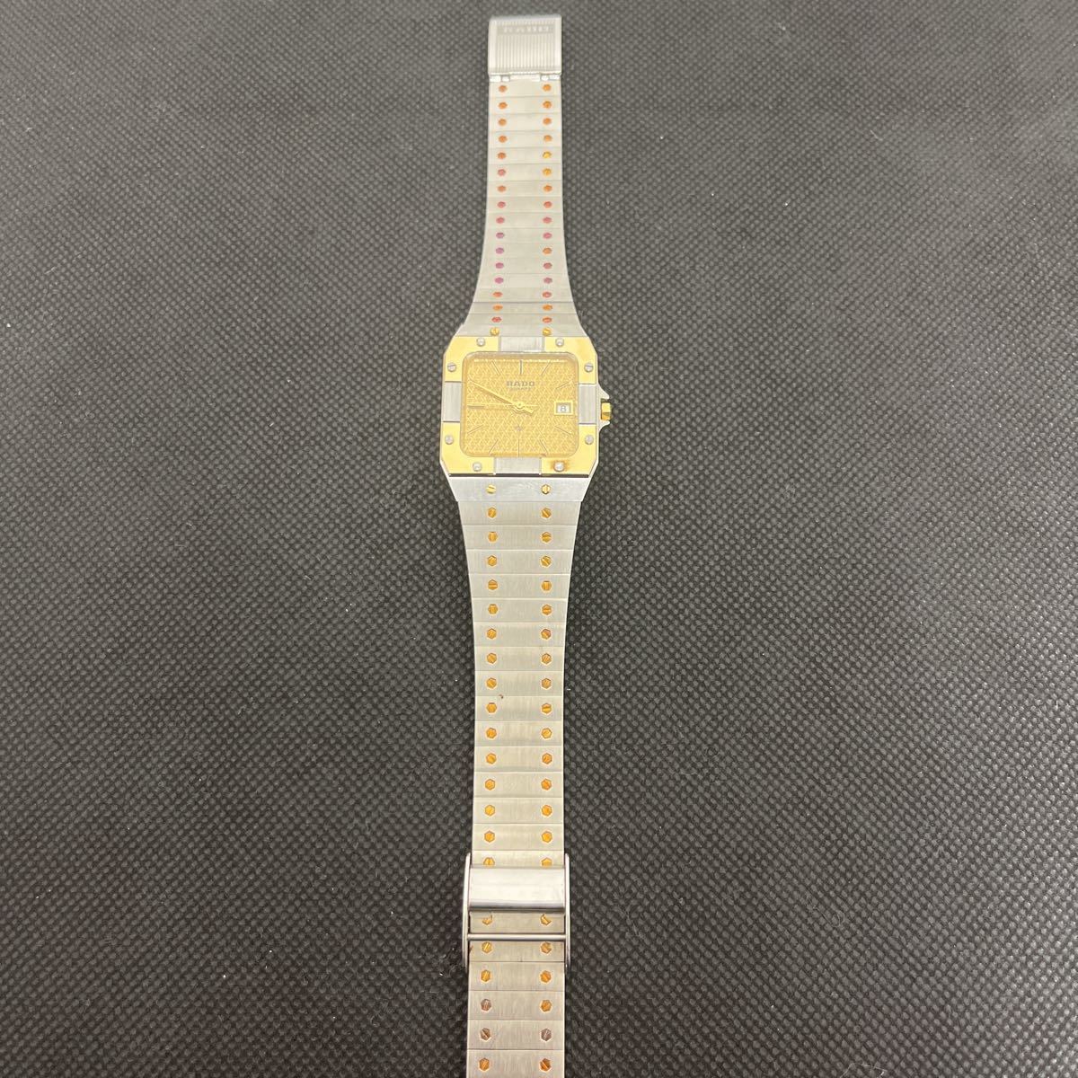 RADO ラドー クォーツ 129.9001.4 デイト 腕時計 時計 watch 不動品