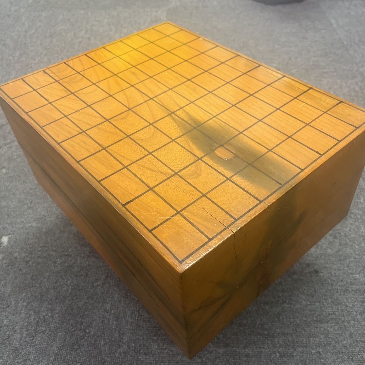 将棋盤 厚さ15.5cm 木製 趣味 詳細不明 shogi board ◎インボイス対応可◎_画像1